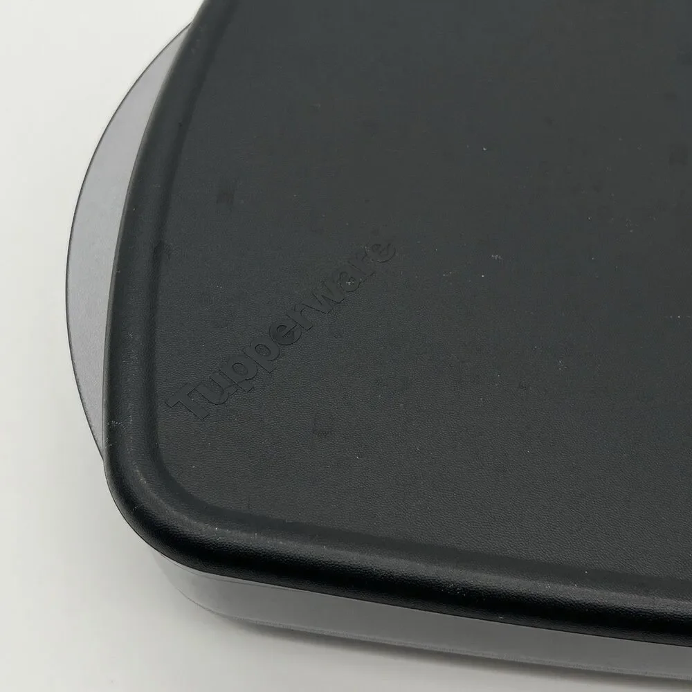 Tupperware black microwave